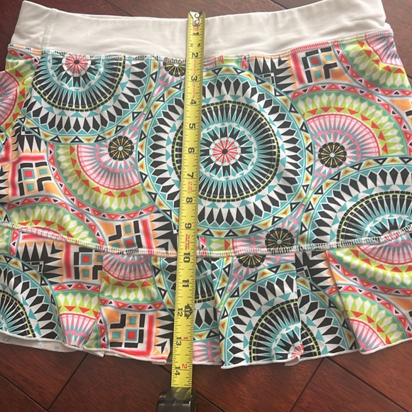 Sofibella tennis skort skirt colorful, neon geometric pattern - Picture 5 of 5